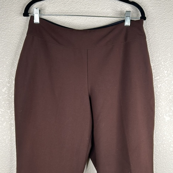 Kim Rogers Brown Business Career Straight Leg Pants Size 10P - Picture 2 of 6